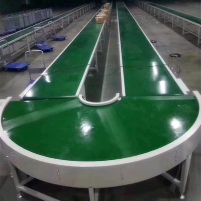 acheter Normes faites sur commande blanches vertes noires de FDA de bande de conveyeur de PVC de courbe online manufacture