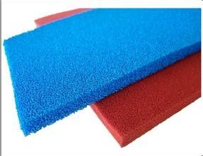 acheter Cellule ouverte de silicone d'éponge de feuille de catégorie comestible de silicone de feuille bleue rouge en caoutchouc pour le Tableau de fer online manufacture