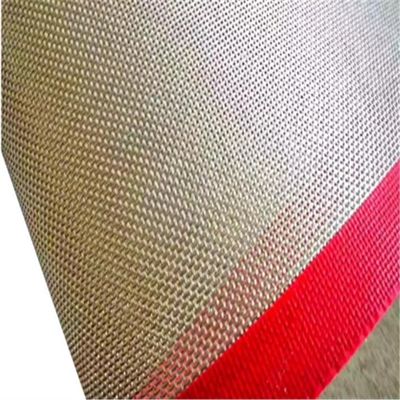 acheter Épaisseur résistante à la chaleur de la dentelle PTFE Mesh Conveyor Belt Alkali Free 0.55mm en métal online manufacture