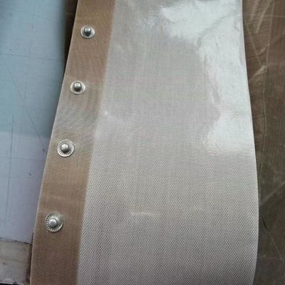 acheter Le téflon PTFE a enduit des bandes de conveyeur de fibre de verre du bouton online manufacture