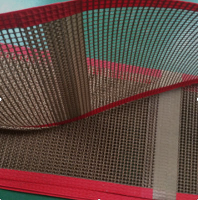 PTFE commun Bullnose Mesh Conveyor Belt Heat Resistant