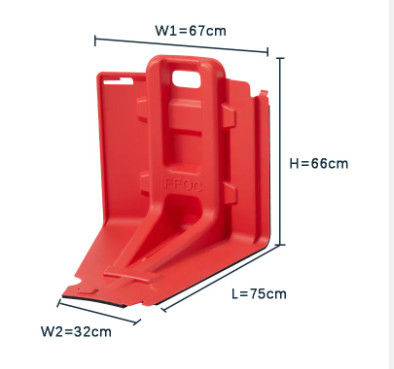 Une nouvelle barrière anti-inondation de marque rouge pour les bâtiments