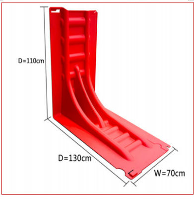 Hauteur 110cm ABS plastique rouge anti-UV