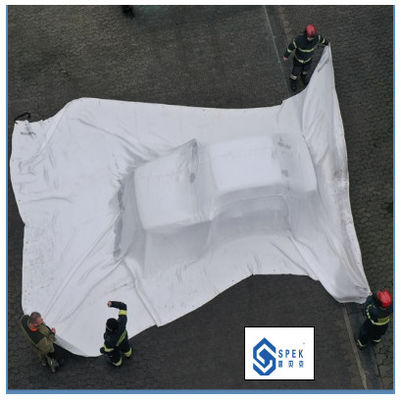 Couverture anti-incendie pour véhicules électriques Rétardant du feu Tissu en silicone Tissu en fibre de verre Large couverture