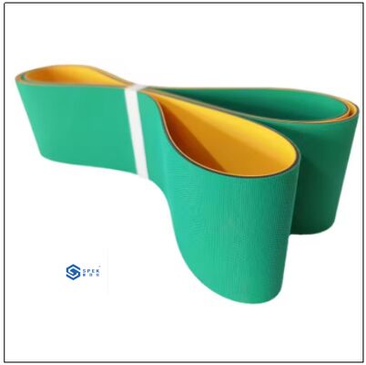 Circonférence de filature 2445 mm* Largeur 11 mm Ceinture de broche verte avec joint de doigt Pour les pièces de rechange de machines textiles filaires