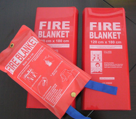 Couverture ignifuge isolée du feu de secours de sécurité de couverture du feu de fibre de verre