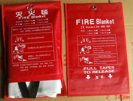couverture de lutte contre l'incendie de couverture du feu de fibres de verre de 2m*2m