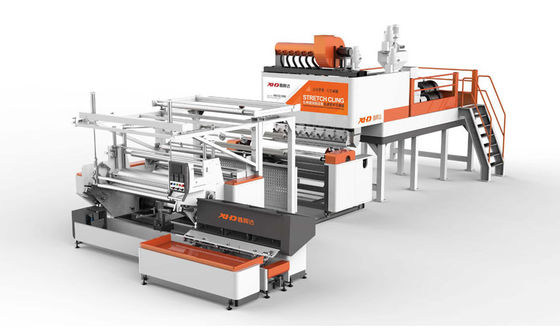 3 couches de coextrusion de bout droit de film de machine en plastique d'extrudeuse