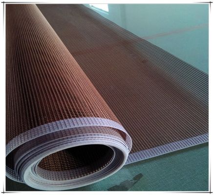 Bande de conveyeur plus sèche UV de Tan Brown  Mesh pour l'encre UV de colle UV