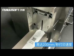 Non Ultrasonic Cutting Duplex Garment Label Printer High Speed